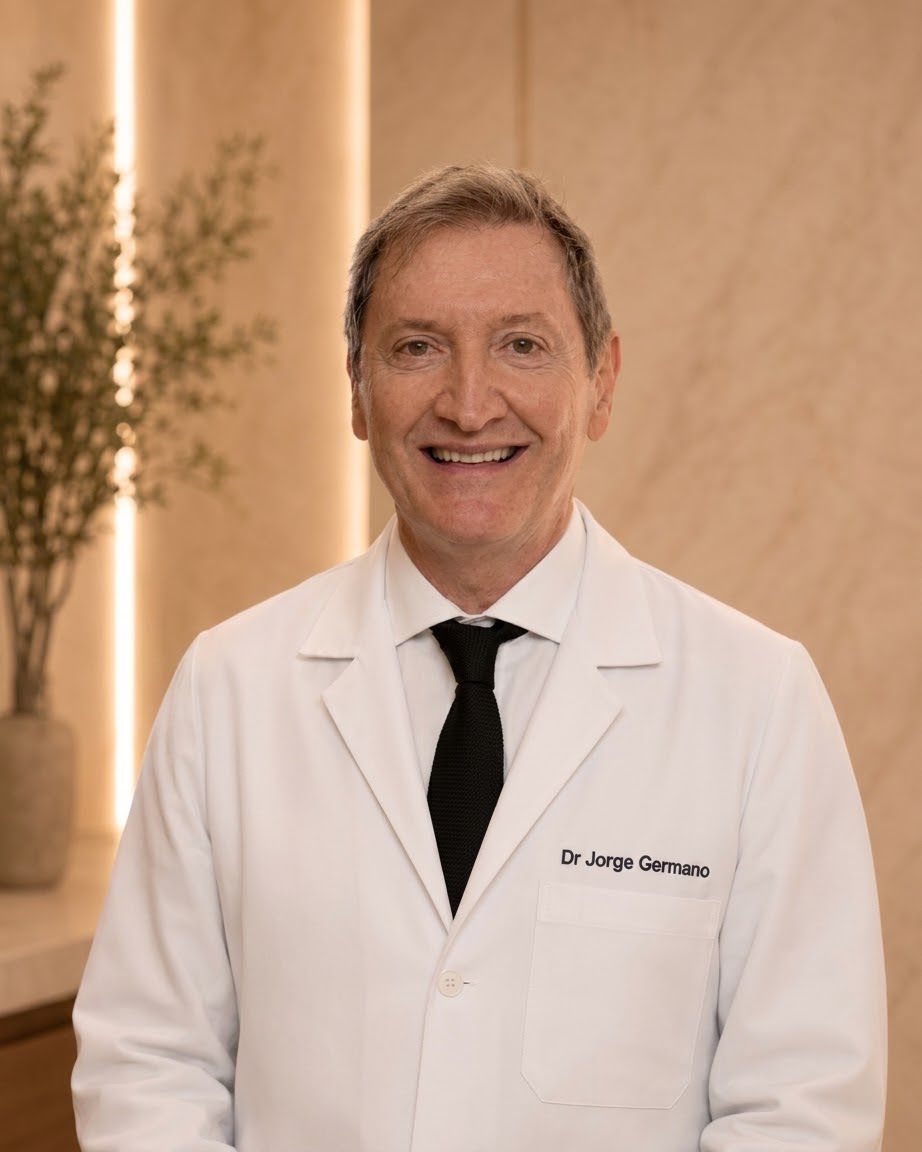 Retrato de Dr. Jorge Germano, oftalmologista em Bauru